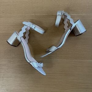 Women's Loeffler Randall Emi Scalloped Block Heel Dress Sandal